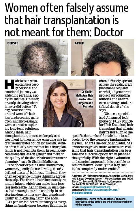 Is hair transplant an option for women